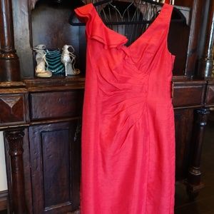 Red Nanette Lepore midi dress Sz 4 NWT